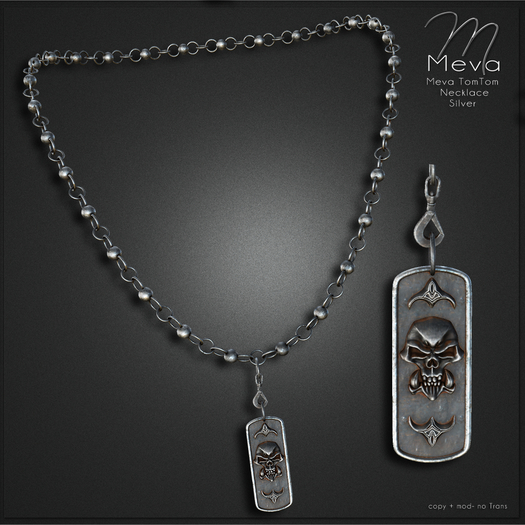 Second Life Marketplace Meva TomTom Necklace Silver Box [Wear Me]