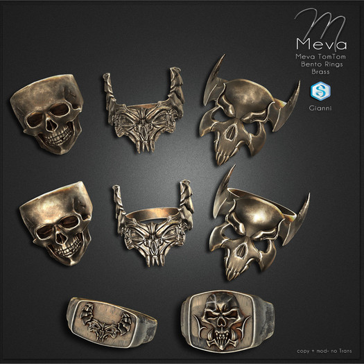 Meva TomTom Bento Rings Brass Box [Wear Me]