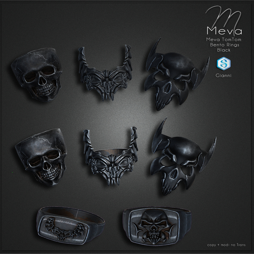 Meva TomTom Bento Rings Black Box [Wear Me]