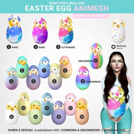 SEmotion Libellune Easter Egg Animesh #2 RARE