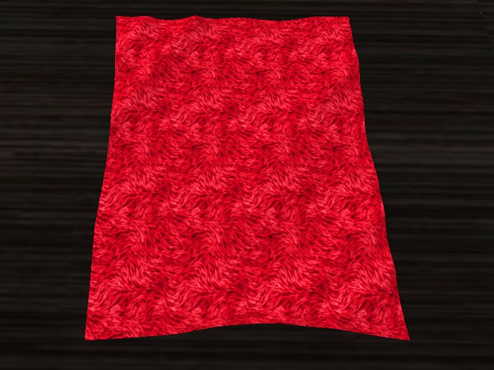 Light Red Fur Rug