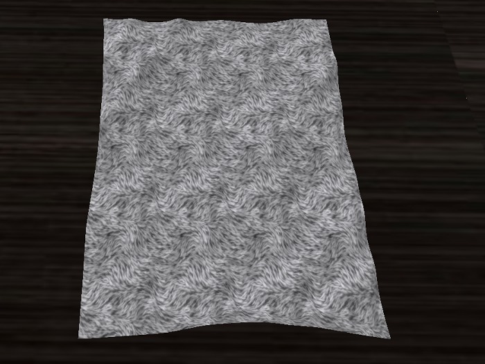 Grey Fur Rug