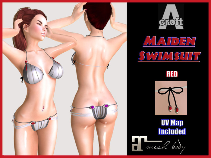 [ACroft][Maitreya] Maiden Swimsuit Red