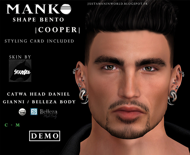 **MANKO** COOPER - CATWA HEAD DANIEL (demo)