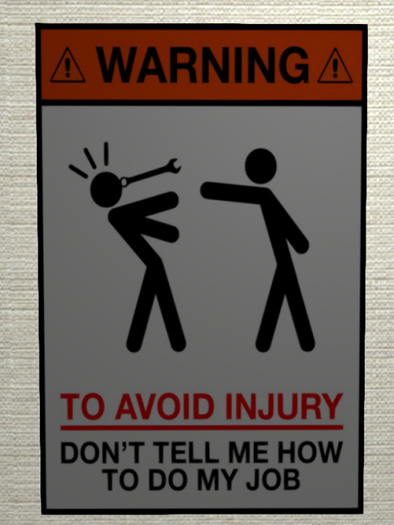 Poster - Avoid serious injury 3