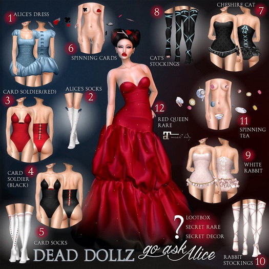 4. Dead Dollz - Go Ask Alice - Card Soldier (Black)