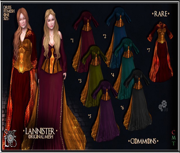 *SL* Lannister Red  Fitmesh Dress- Sweet Lies Box 1 COMMON