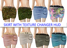 *Heart* - Maitreya  Camo Skirt with Texture HUD