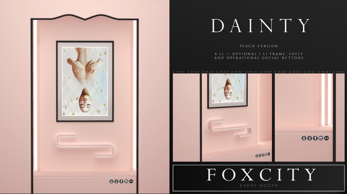 FOXCITY. Event Booth - Dainty (Peach)