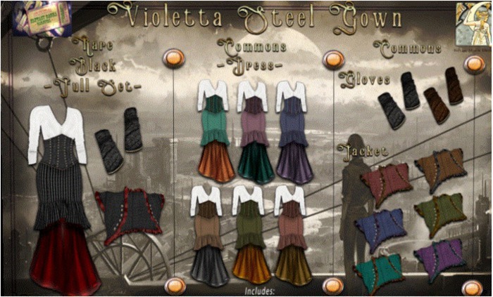 !!SMD!! Violetta Steel Dress Set-Gloves Black Common