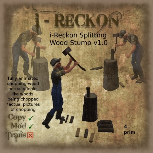 i-Reckon Splitting Wood Stump v2.0