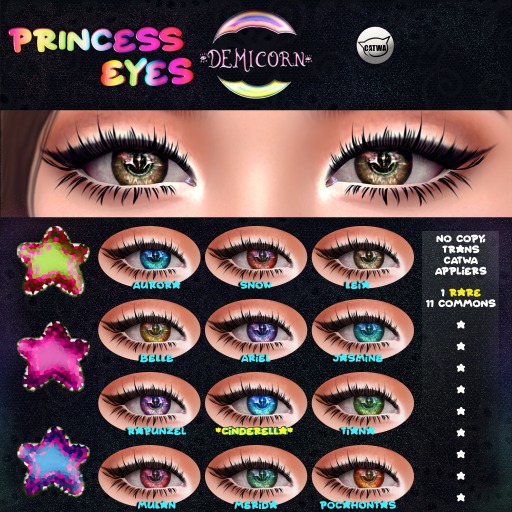 Gacha Extra - {Demicorn} - Princess Eyes - Mulan