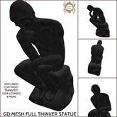 GD MESH FULL THINKER STATUE