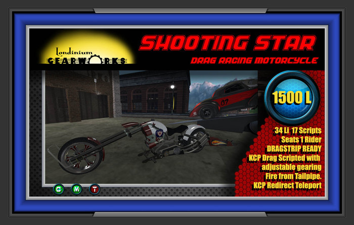 :::Londinium Gearworks::: Shooting Star Drag Bike v1.0