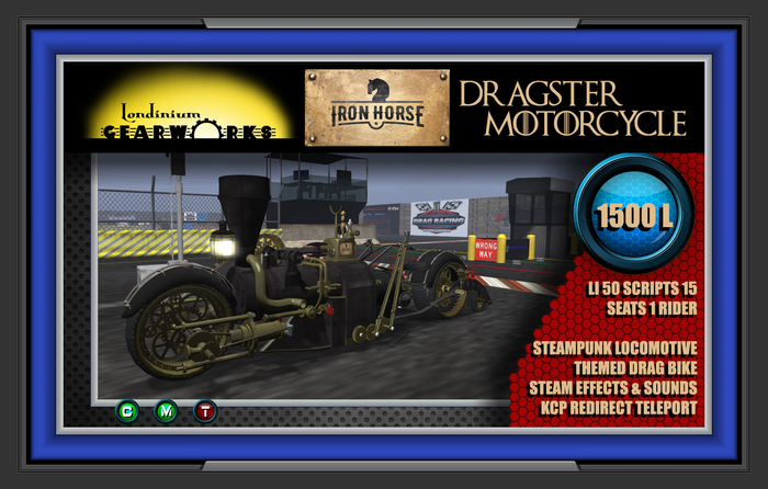 :::Londinium Gearworks::: Iron Horse Drag Bike v1.0 CRATE