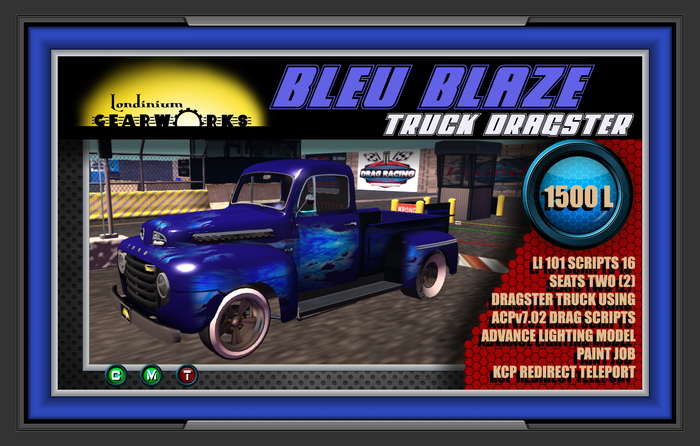 :::Londinium Gearworks::: BLEU BLAZE Dragster Truck v1.0 CRATE