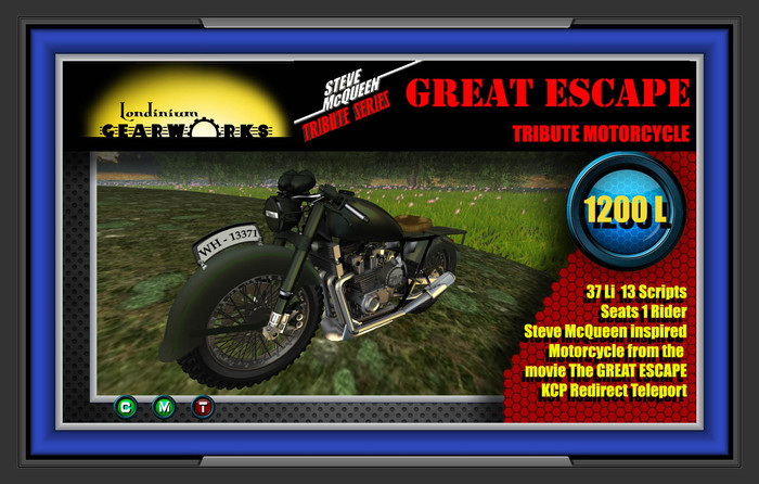 :::Londinium Gearworks:: GREAT ESCAPE Motorcycle v1.12 CRATE