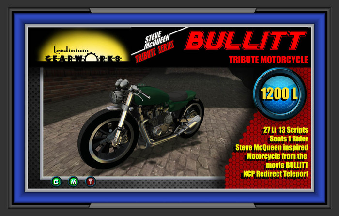 :::Londinium Gearworks:: BULLITT Motorcycle v1.12 CRATE