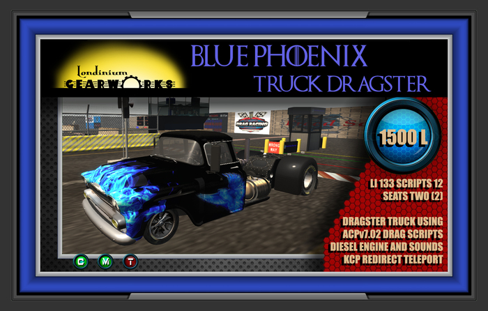 :::Londinium Gearworks:: BLUE PHOENIX Dragster Truck V1.0 CRATE