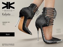 Kalysta :: Ankle Boots :: Black :: {kokoia}