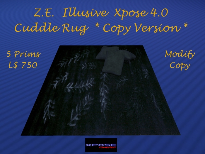 Z.E. Illusive Xpose 4.0 Cuddle Rug *Copy version *