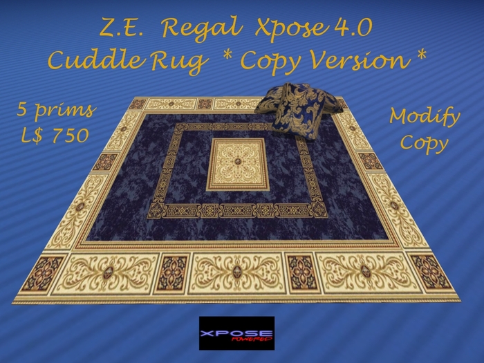Z.E. Regal Xpose 4.0 Cuddle Rug *Copy version *