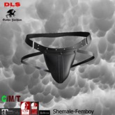 Shemale-Femboy leather panty black boxed