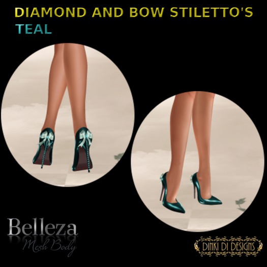 DIAMOND AND BOW BELLEZA TEAL