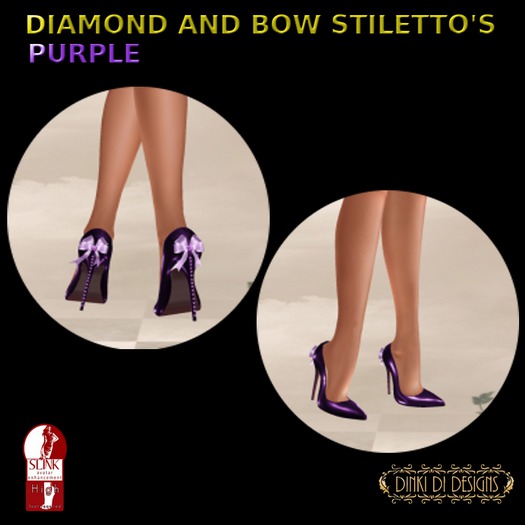 DIAMOND AND BOW SLINK PURPLE
