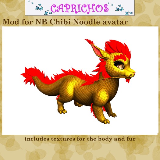 {Caprichos} Chibi Noodle Texture Applier (Gold)