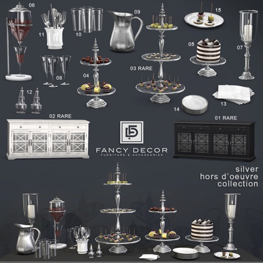 02 Fancy Decor: Buffet - White RARE