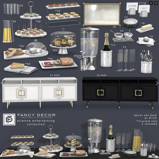 01 Fancy Decor: Etienne Buffet - white RARE