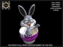 GD MESH FULL PERM EASTER RABBIT IN THE EGG
