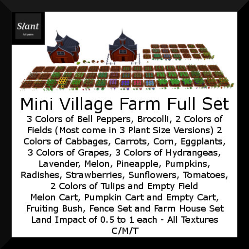 Mini Village Farm Full Set