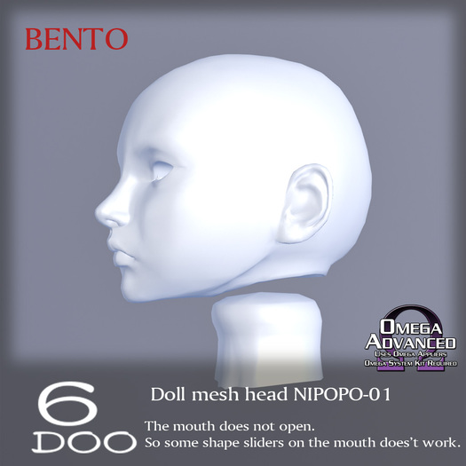 DEMO *6DOO* bento Doll mesh head NIPOPO-01