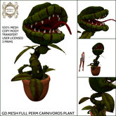 GD MESH FULL PERM CARNIVOROS PLANT