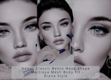 Genus Classic Bento Head Shape -MaitreyaFit- Diana Style Demo