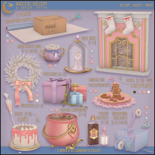 .random.Matter. - Magical Holidays - Wrapping Paper [Lilac]