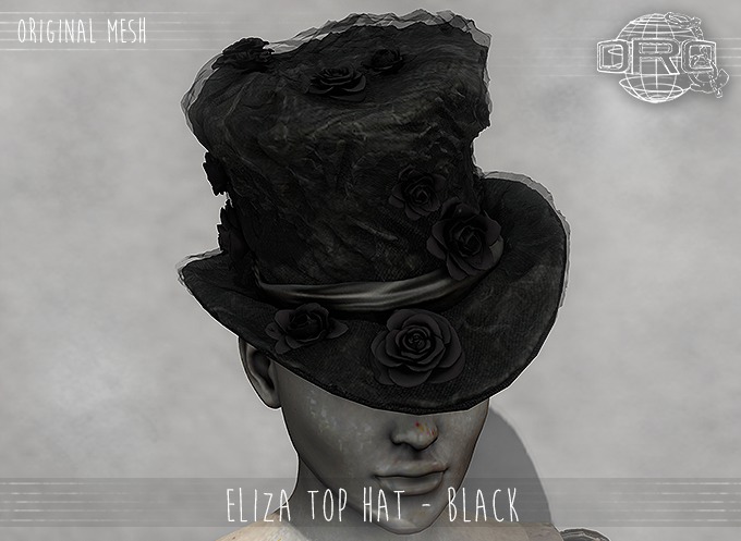 -DRD- Eliza Top Hat - Black (add)