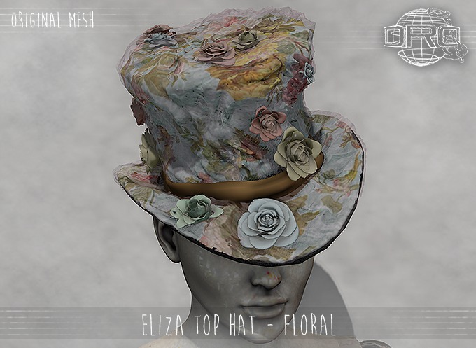 -DRD- Eliza Top Hat - Floral (add)