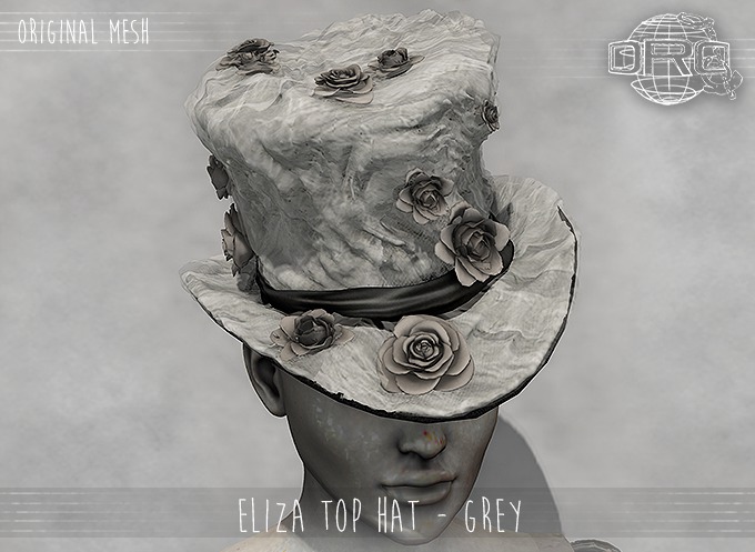 -DRD- Eliza Top Hat - Grey (add)