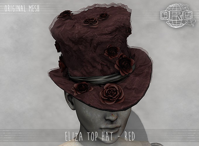 -DRD- Eliza Top Hat - Red