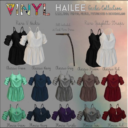 Vinyl - Hailee Gacha Pak V NECK BLACK MAITREYA RARE