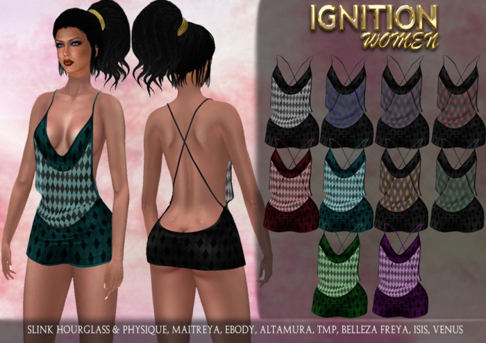 Ignition Tamara Dress Harlequin