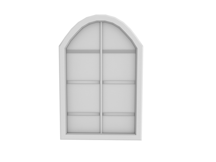 FULL PERM MESH 1LI Arched Window Shape - Builder's Kit