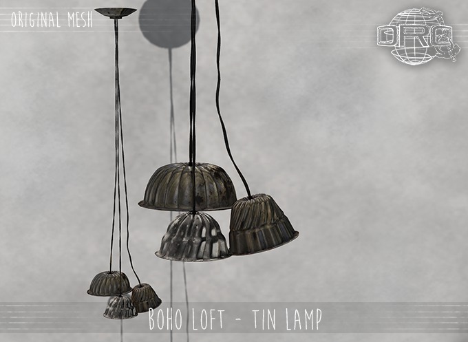 -DRD- Boho Loft - Tin Lamp