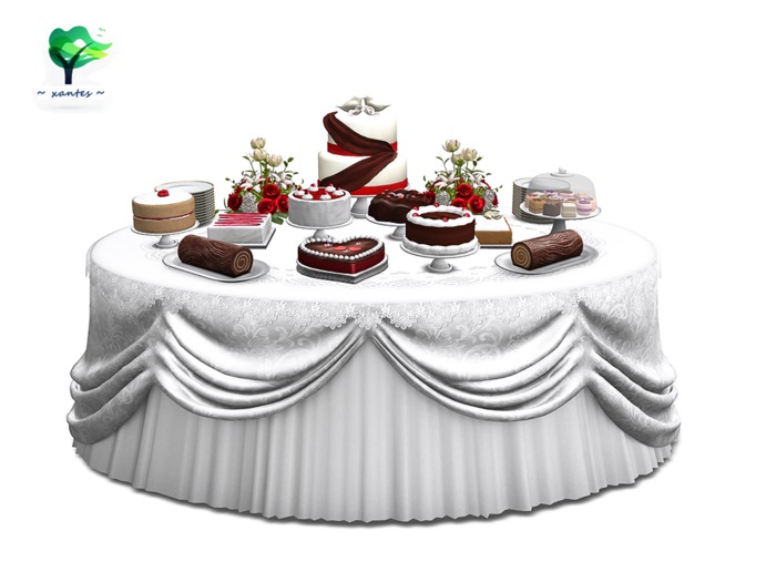 ~ xantes ~ Wedding Cakes Table 04 - Mesh (BOX)