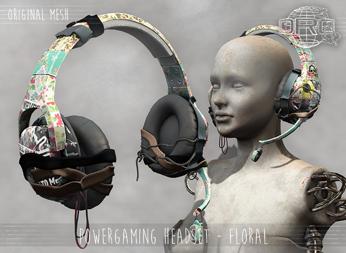 -DRD- Powergaming Headset - Floral (add)