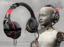 -DRD- Powergaming Headset - Red