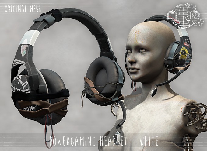-DRD- Powergaming Headset - White